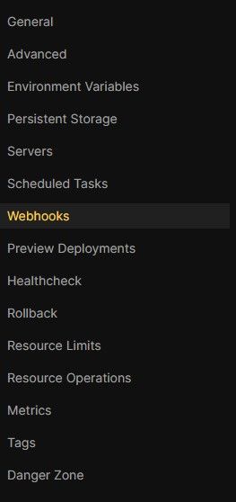 Webhook url