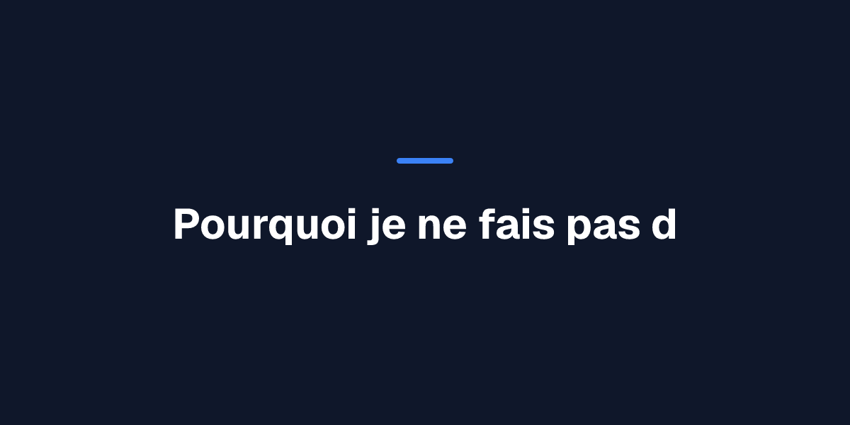 Pourquoi je ne fais pas d'open source sur Writizzy