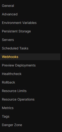 Webhook url
